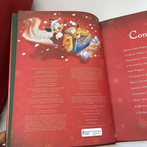 Disney Christmas 5 Minute Stories Hardback Book with Illustrations - Picture 5 of 6